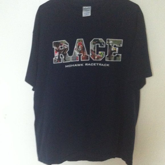 Mohawk Horse Racing Track T Shirt Size Large - Picture 1 of 7